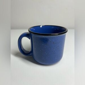 Marlboro Unlimited Royal Blue Black White Speckled 14 oz Coffee Tea Mug Cup